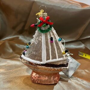 Sailboat Ornament with Lights Blown Glass
St. Nicholas Square
